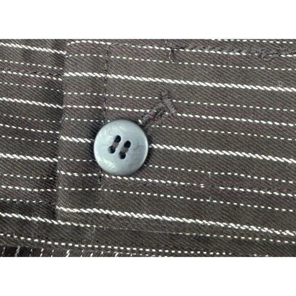 Lane Bryant Women’s Brown Striped Wide Leg Capri Crop Pants Sz 16 - Picture 8 of 12